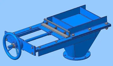 Затвор шиберный 3Ш-700х700-МЭП 
