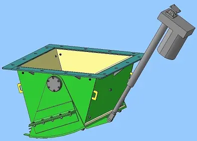 Затвор челюстной 3Ч-650х650-МЭП  изображение